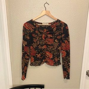 Free People Floral Print T-Shirt